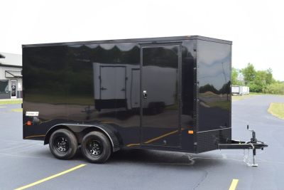 New 2026 Haulmark Passport Deluxe 7x14 Cargo / Enclosed Trailer Phantom Trim Package