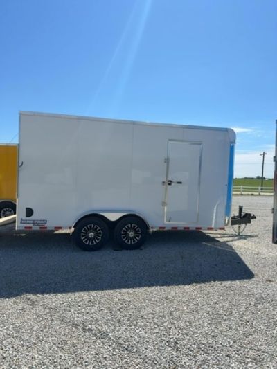 New 2026 Sure-Trac 7X16 14K CONTRACTOR PRO BULLNOSE Cargo / Enclosed Trailer