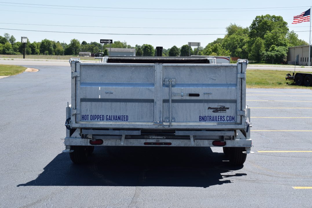 New 2027 BND Trailers 7x14 15K DUMP Dump Trailer Galvanized