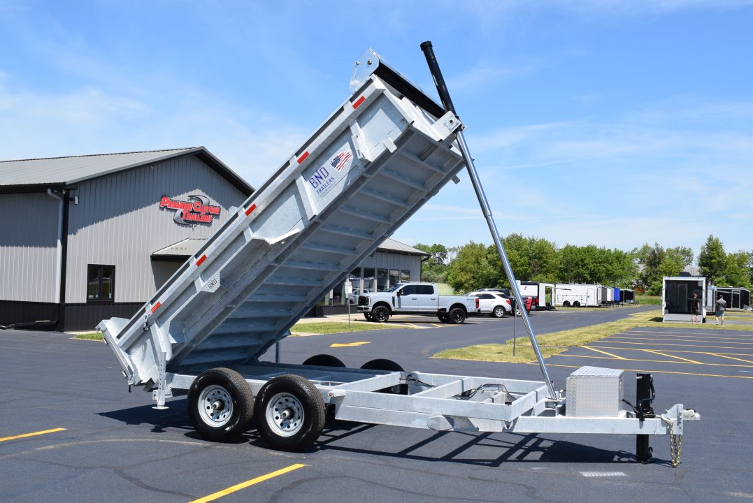 New 2027 BND Trailers 7x14 15K DUMP Dump Trailer Galvanized