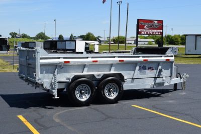 New 2027 BND Trailers 7x14 15K DUMP Dump Trailer Galvanized