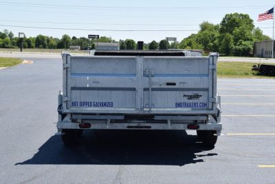 New 2027 BND Trailers 7x14 15K DUMP Dump Trailer Galvanized