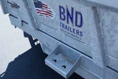 New 2027 BND Trailers 7x14 15K DUMP Dump Trailer Galvanized