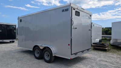 New 2026 Car Mate 7x18 HD Contractor Trailer w/ Rear Barn Doors (9990#)