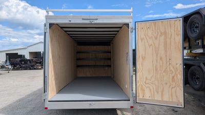 New 2026 Car Mate 7x18 HD Contractor Trailer w/ Rear Barn Doors (9990#)
