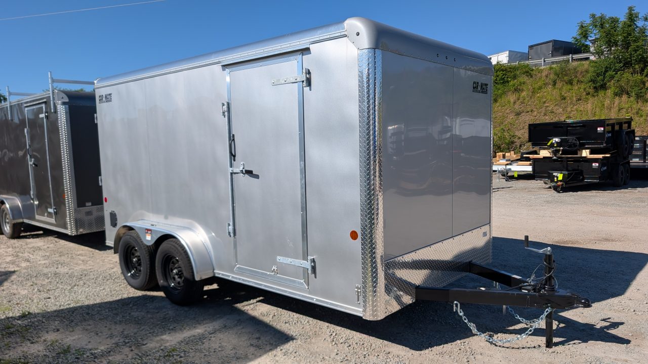 New 2026 Car Mate 7.5 x 16 HD Custom Cargo Trailer w/ Ramp Door (9990# GVW & 84" INSIDE!!)