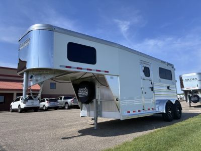 New 2027 Cimarron Trailers 2H Straight Load Gooseneck Horse Trailer