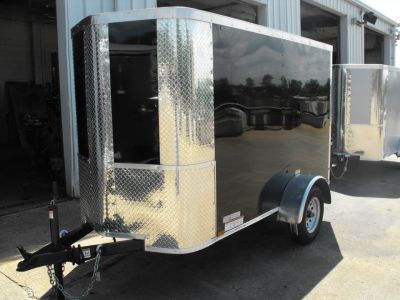 New Enclosed Trailer 4 X 8 Ramp Door 5' Interior 080 Skin