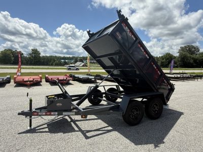 New 2026 PROSPECTOR 6X10 LIGHT DUTY TANDEM AXLE DUMP TRAILER 7K WITH 2' WALLS
