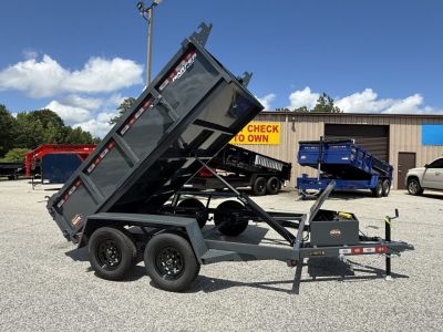 New 2026 PROSPECTOR 6X10 LIGHT DUTY TANDEM AXLE DUMP TRAILER 7K WITH 2' WALLS