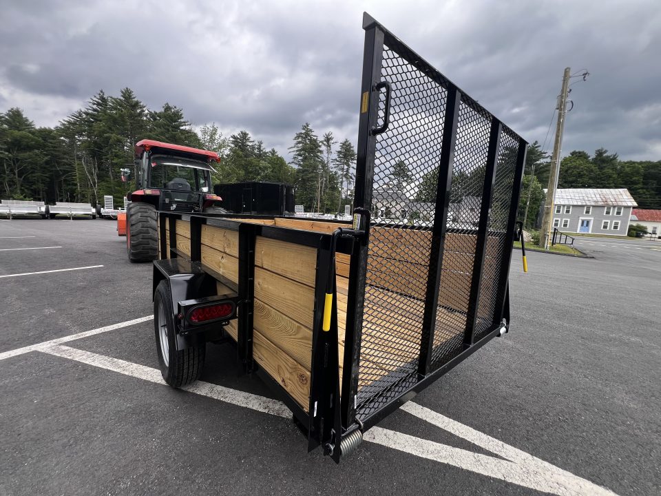 New 2026 AMO 5x10 Utility Trailer/24" Wood Sides/ramp gate/ 15'' wheels-2990 GVW