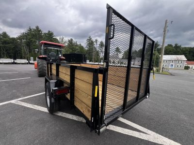 New 2026 AMO 5x10 Utility Trailer/24" Wood Sides/ramp gate/ 15'' wheels-2990 GVW