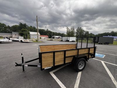 New 2026 AMO 5x10 Utility Trailer/24" Wood Sides/ramp gate/ 15'' wheels-2990 GVW