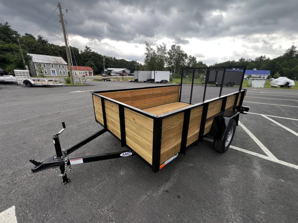 New 2026 AMO 6x10 Utility Trailer/24" Wood Sides/ramp gate/ 15'' wheels-2990 GVW