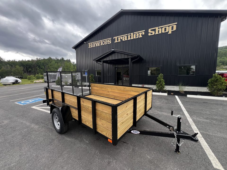 New 2026 AMO 6x10 Utility Trailer/24" Wood Sides/ramp gate/ 15'' wheels-2990 GVW