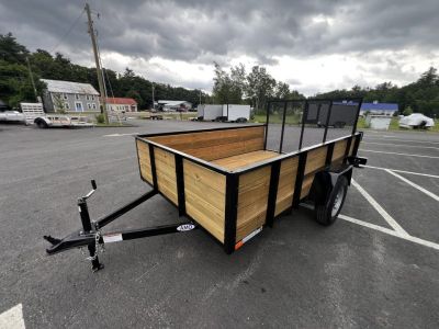 New 2026 AMO 6x10 Utility Trailer/24" Wood Sides/ramp gate/ 15'' wheels-2990 GVW