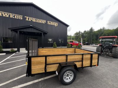 New 2026 AMO 6x10 Utility Trailer/24" Wood Sides/ramp gate/ 15'' wheels-2990 GVW