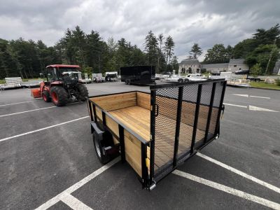 New 2026 AMO 6x10 Utility Trailer/24" Wood Sides/ramp gate/ 15'' wheels-2990 GVW
