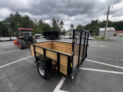 New 2026 AMO 5x8 Utility Trailer/24" Wood Sides