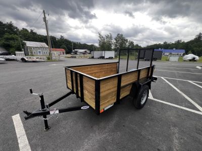 New 2026 AMO 5x8 Utility Trailer/24" Wood Sides