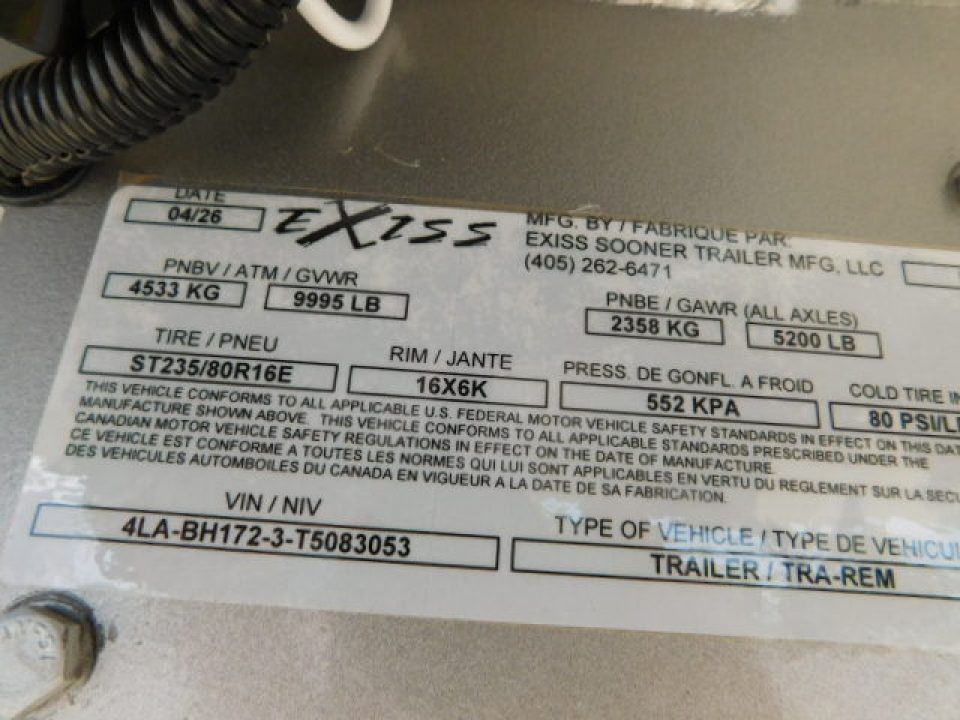 New 2026 Exiss Trailers 7300 XT Horse Trailer