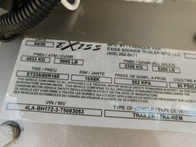 New 2026 Exiss Trailers 7300 XT Horse Trailer