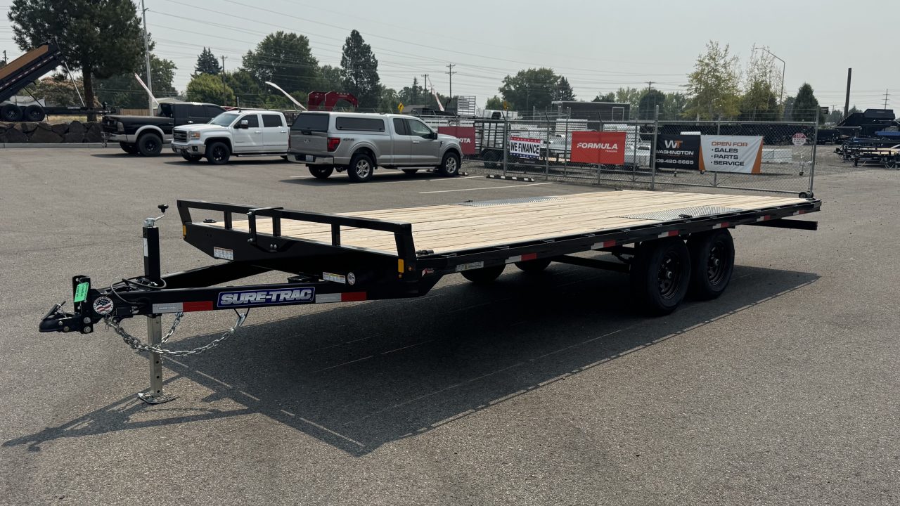 New 2026 Sure-Trac 8.5 x 20 Low Pro 10K Deckover Equipment Trailer