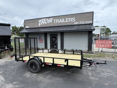 New 2026 U-Dump 7X12 SA UTILITY W/RAMP Utility Trailer