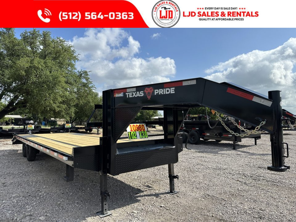 New 2026 Texas Pride - 102  X 30' Gooseneck Deckover Trailer - 16K GVWR