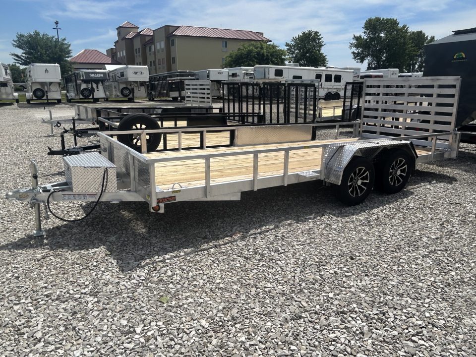 New 2026 Quality Steel and Aluminum 82"x18' Aluminum Utility Trailer