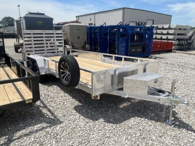 New 2026 Quality Steel and Aluminum 82"x18' Aluminum Utility Trailer