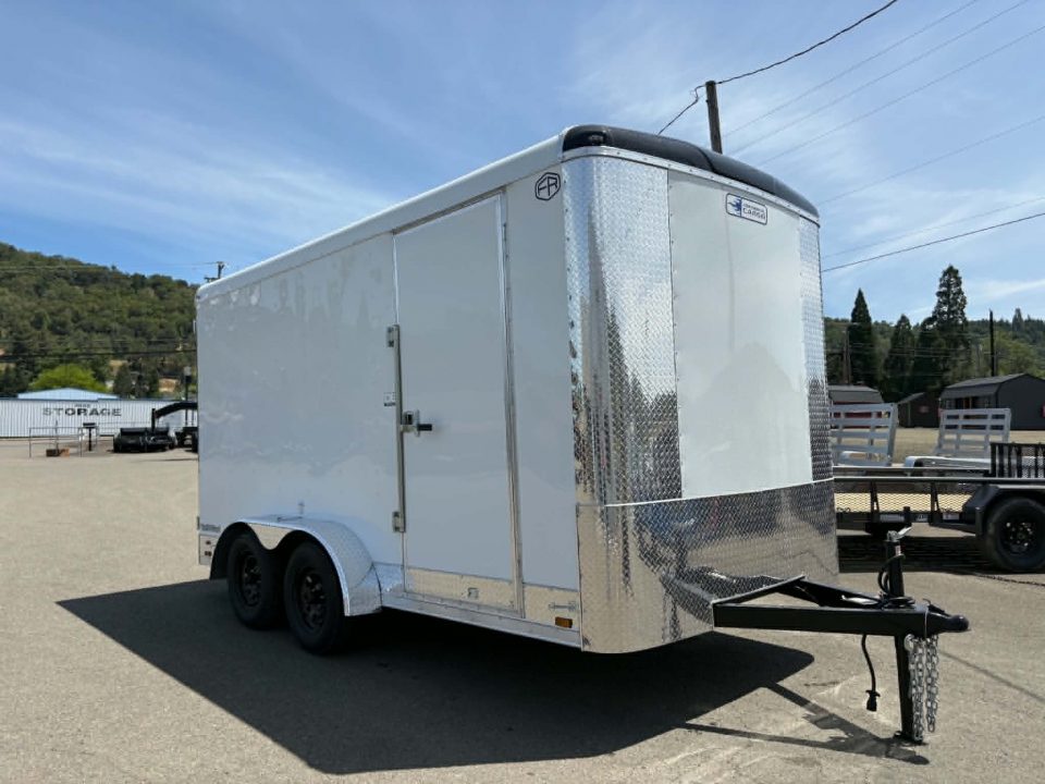 New SALE! CARGO 2027 FOREST RIVER CONTINENTAL TW714TA2 7X14 ENCLOSED TRAILER WHITE