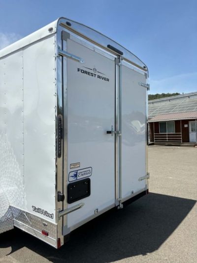 New SALE! CARGO 2027 FOREST RIVER CONTINENTAL TW714TA2 7X14 ENCLOSED TRAILER WHITE