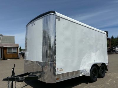 New SALE! CARGO 2027 FOREST RIVER CONTINENTAL TW714TA2 7X14 ENCLOSED TRAILER WHITE