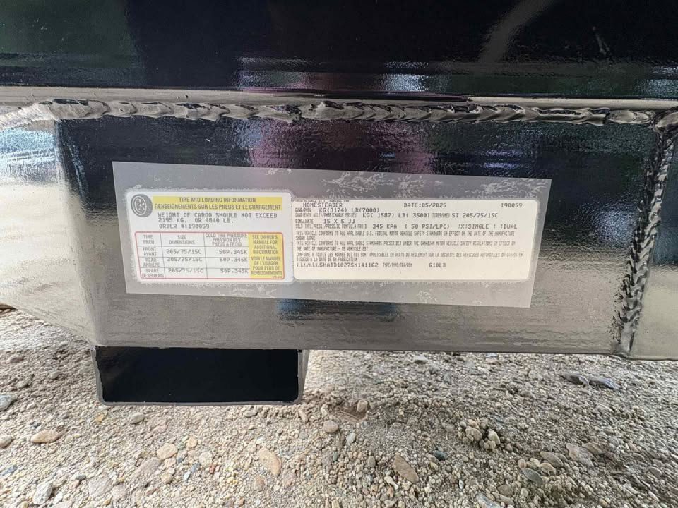 New 2027 Homesteader Trailer 610LB Dump Trailer