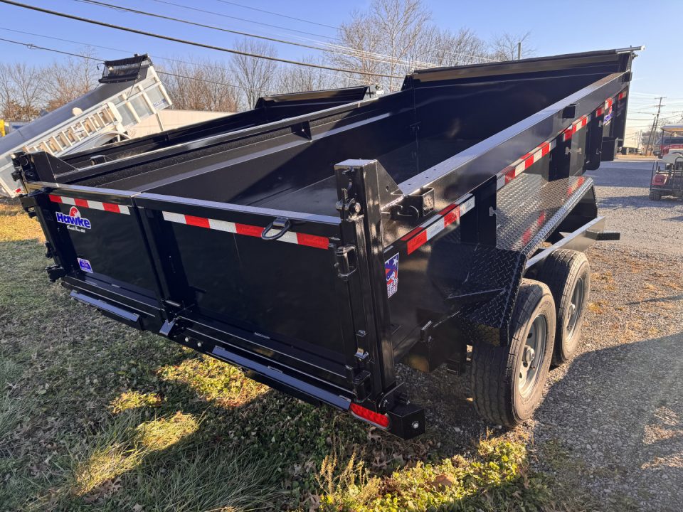 New 2027 Hawke Trailers FLPT-7K-7X14H Dump Trailer FREE SPARE TIRE, FREE TARP KIT