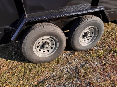 New 2026 Hawke Trailers FLPT-7K-7X14H4 Low Profile Dump Trailer 4 FOOT HIGH SIDES FREE TARP KIT