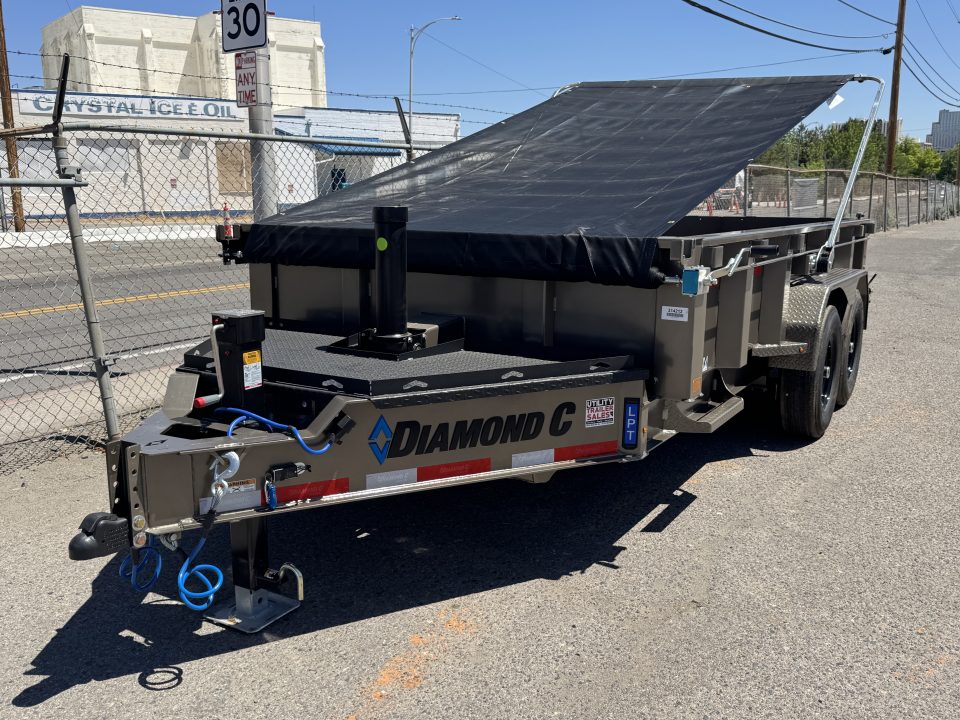 New 2027 Diamond C LPT 14' - 15.5K Telescopic Dump Trailer