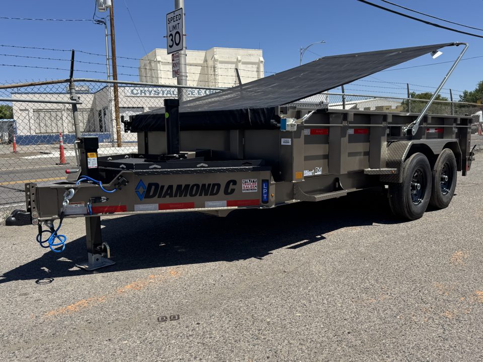 New 2027 Diamond C LPT 14' - 15.5K Telescopic Dump Trailer