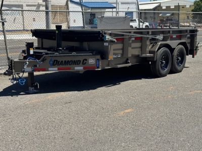 New 2027 Diamond C LPT 14' - 15.5K Telescopic Dump Trailer