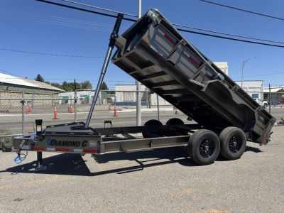 New 2027 Diamond C LPT 14' - 15.5K Telescopic Dump Trailer