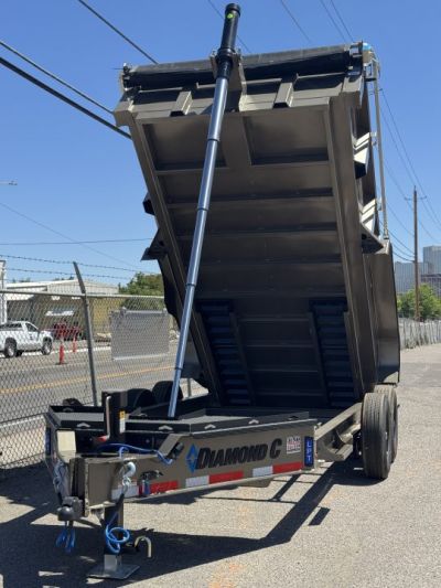 New 2027 Diamond C LPT 14' - 15.5K Telescopic Dump Trailer
