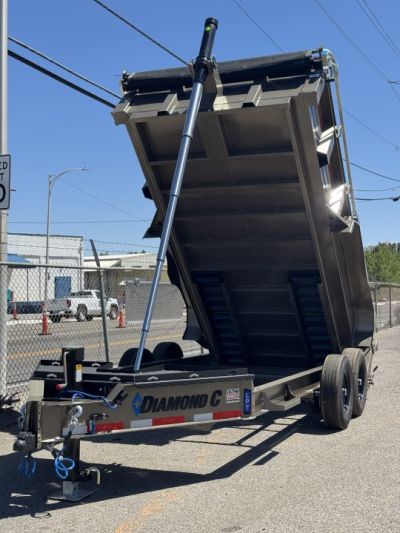 New 2027 Diamond C LPT 14' - 15.5K Telescopic Dump Trailer