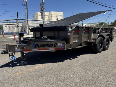 New 2027 Diamond C LPT 14' - 15.5K Telescopic Dump Trailer
