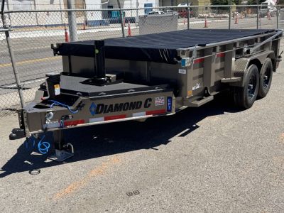 New 2027 Diamond C LPT 14' - 15.5K Telescopic Dump Trailer