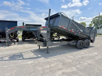 New 2026 Top Hat Trailers DX14GN-16x83 Telescopic Lift Dump Trailer