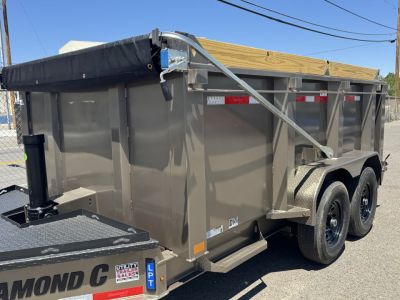 New 2026 Diamond C LPT 12' - 15.5K Telescopic Dump Trailer
