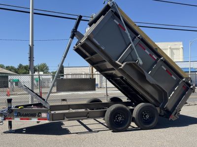New 2026 Diamond C LPT 12' - 15.5K Telescopic Dump Trailer