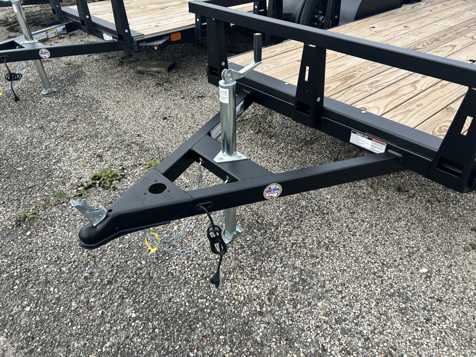 New 2027 HTC 5 X 10 FT STEEL UTILITY TRAILER SPRING ASSIST GATE LED LIGHTS