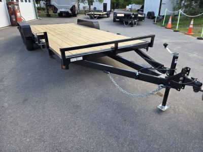 New 2027 Quality Steel and Aluminum 7x18 7000lb gvwr car hauler Utility Trailer